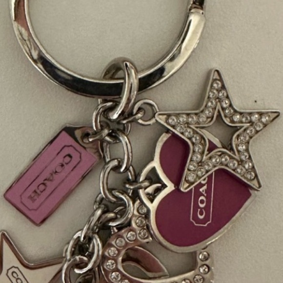 Coach Star and Heart Keychain EUC - Picture 5 of 5